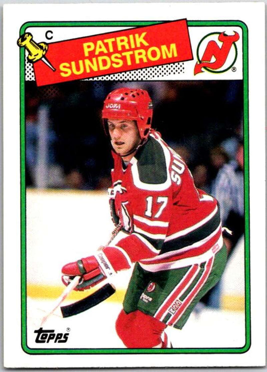 1988-89 Topps #67 Patrik Sundstrom  New Jersey Devils  V50241