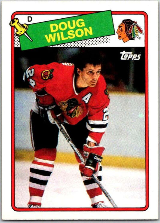 1988-89 Topps #89 Doug Wilson  Chicago Blackhawks  V50250