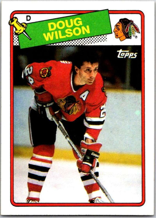 1988-89 Topps #89 Doug Wilson  Chicago Blackhawks  V50251
