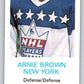 1970-71 Dad's Cookies #10 Arnie Brown  New York Rangers  X209