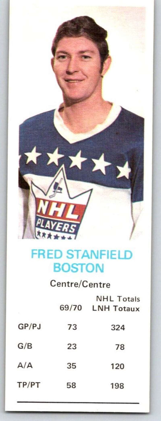 1970-71 Dad's Cookies #124 Fred Stanfield  Boston Bruins  X399