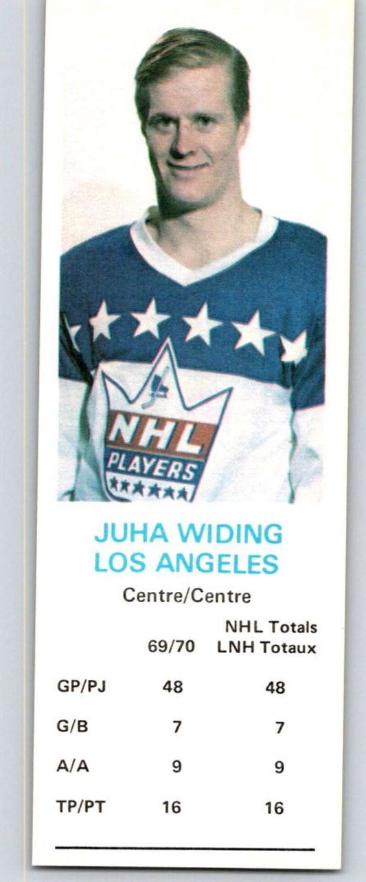 1970-71 Dad's Cookies #140 Juha Widing  Los Angeles Kings  X427