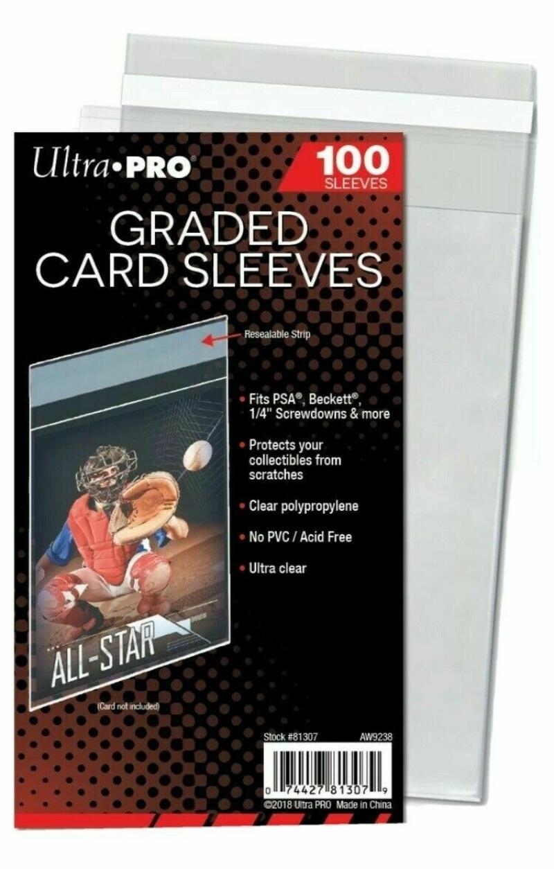 Ultra Pro Graded Card Sleeves Resealable - 100 Pack Image 1