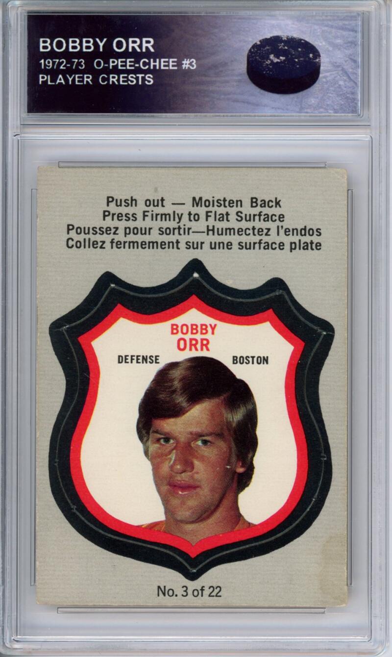 HCWPP - 1972-73 O-Pee-Chee Player Crests #3 Bobby Orr Boston Bruins - 294123