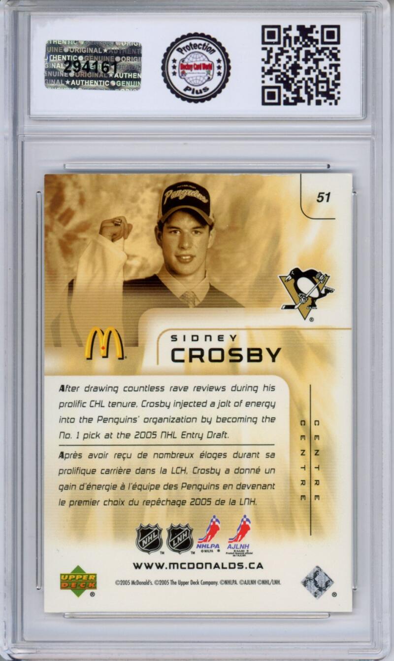 HCWPP - 2005-06 Upper Deck McDonald's #51 Sidney Crosby RC Rookie - 294161