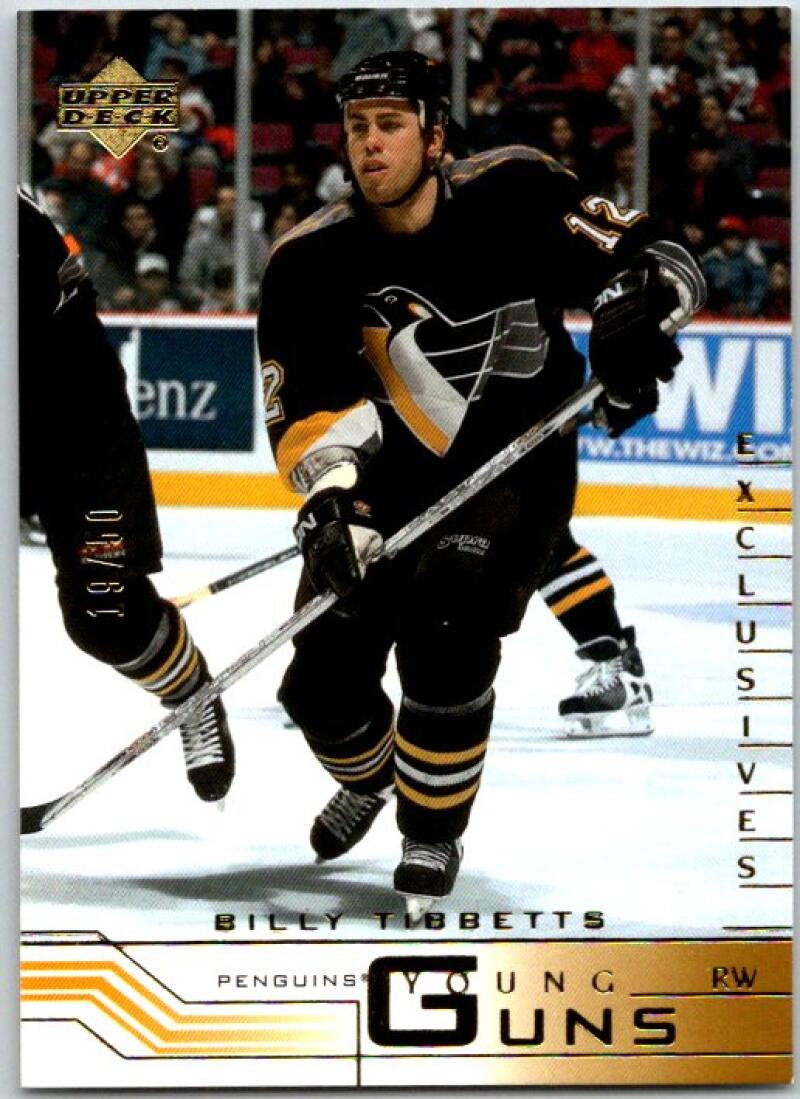 HCWPP - 2001-02 Upper Deck YG Exclusives BILLY TIBBETTS 19/50 RC - 294166