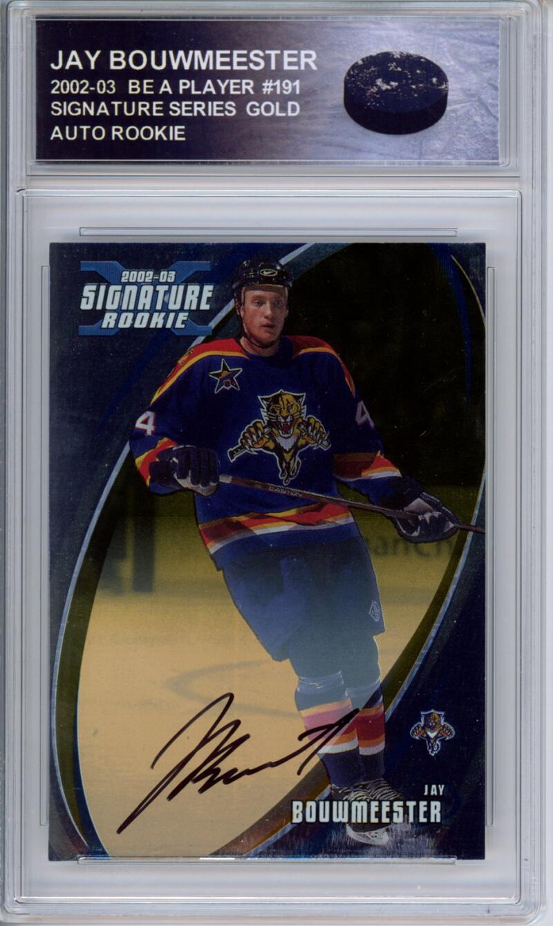 HCWPP - 2002-03 BAP Signature Series Gold JAY BOUWMEESTER RC Auto Rookie - 294175