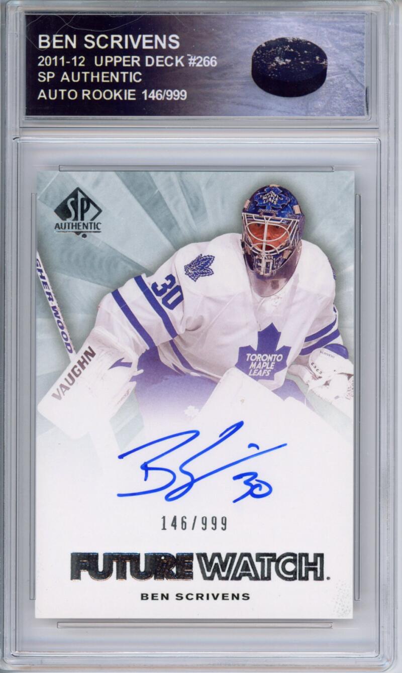 HCWPP - 2011-12 SP Authentic BEN SCRIVENS Auto/RC 146/999 Rookie - 294182