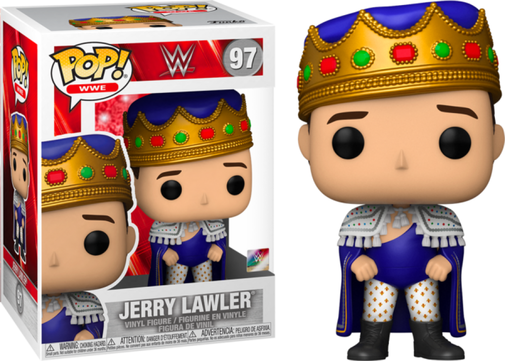 Funko Pop - 97 WWE - Jerry Lawyer crown and cape  Vinyl Figure  Image 1