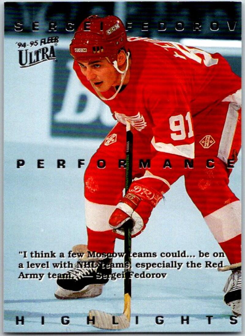 1994-95 Ultra Sergei Fedorov #3 Sergei Fedorov V50630