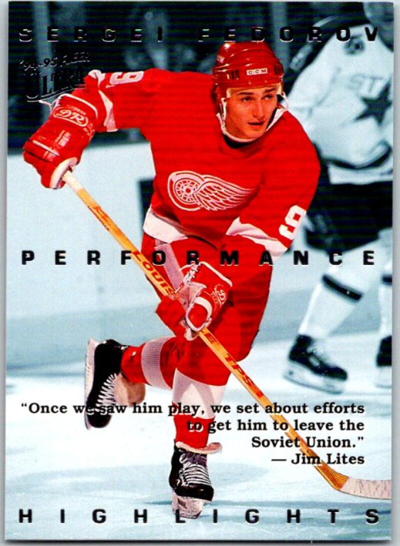 1994-95 Ultra Sergei Fedorov #4 Sergei Fedorov V50631