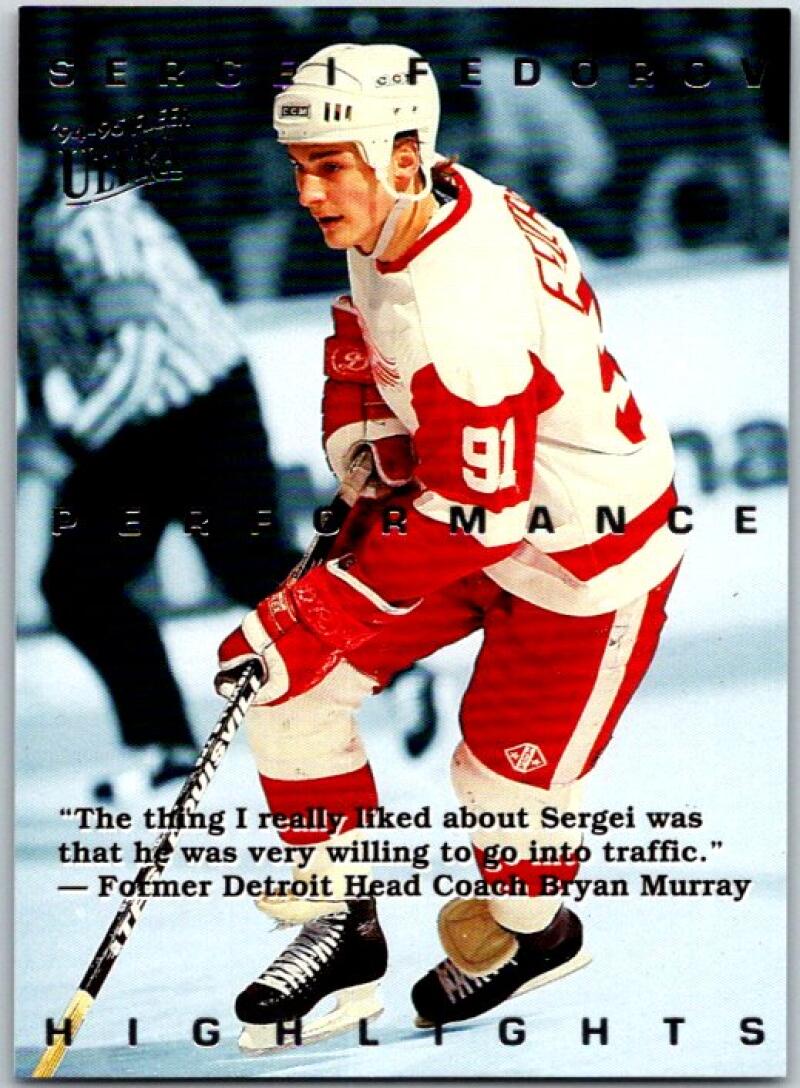 1994-95 Ultra Sergei Fedorov #9 Sergei Fedorov V50636