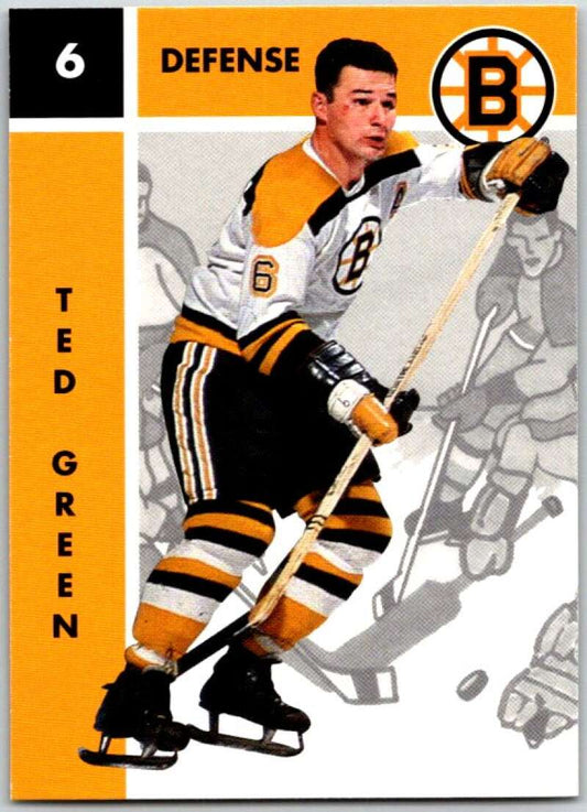 1995-96 Parkhurst '66-67 #6 Ted Green  Boston Bruins  V50653