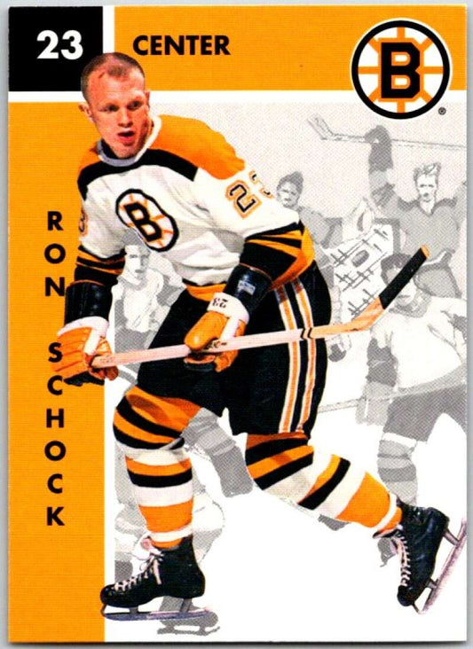 1995-96 Parkhurst '66-67 #13 Ron Schock  Boston Bruins  V50662