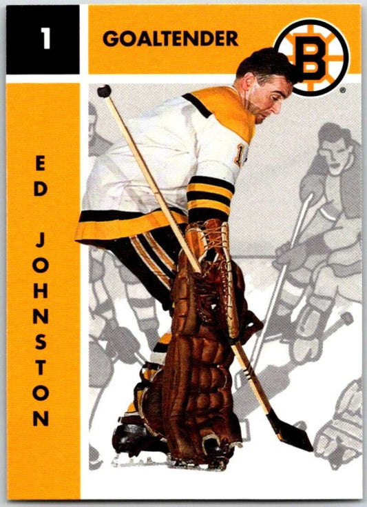 1995-96 Parkhurst '66-67 #18 Ed Johnston  Boston Bruins  V50666
