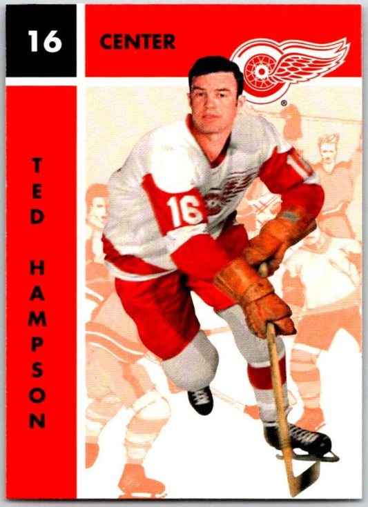 1995-96 Parkhurst '66-67 #47 Ted Hampson  Detroit Red Wings  V50696
