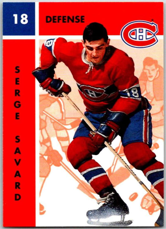 1995-96 Parkhurst '66-67 #74 Serge Savard  Montreal Canadiens  V50731