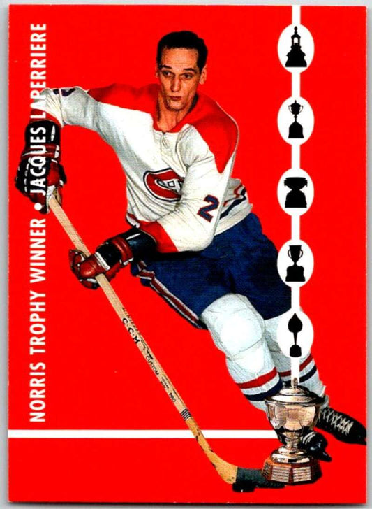 1995-96 Parkhurst '66-67 #128 Jacques Laperriere  Montreal Canadiens  V50778
