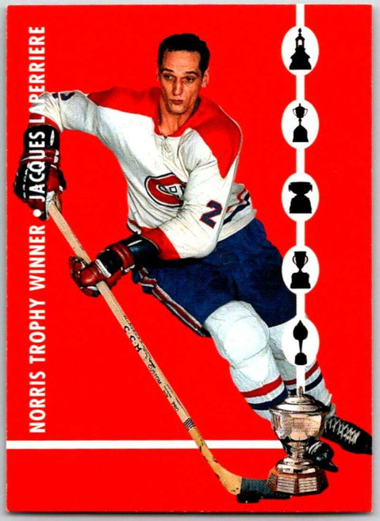 1995-96 Parkhurst '66-67 #128 Jacques Laperriere  Montreal Canadiens  V50779