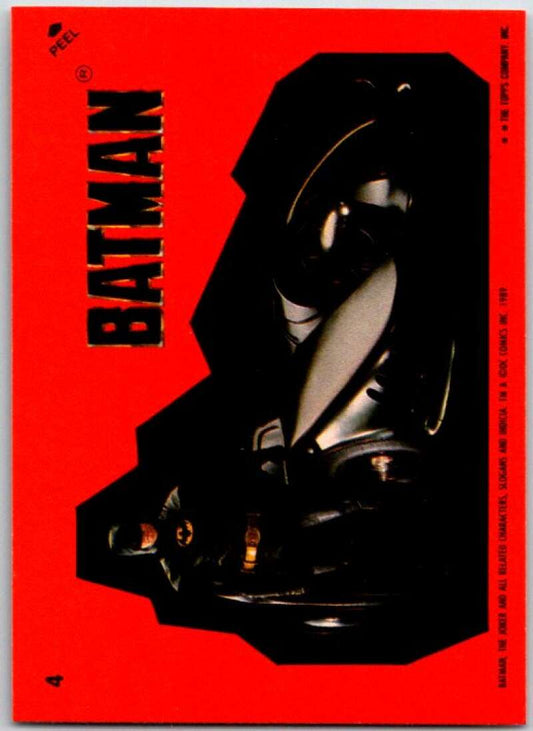 1989 O-Pee-Chee Batman Sticker  #4 Batman  V50882