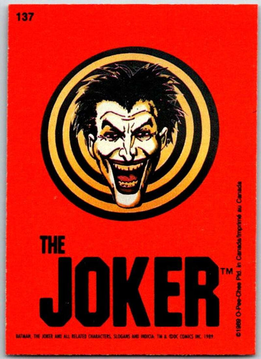 1989 O-Pee-Chee Batman #137 The Joker   V50897