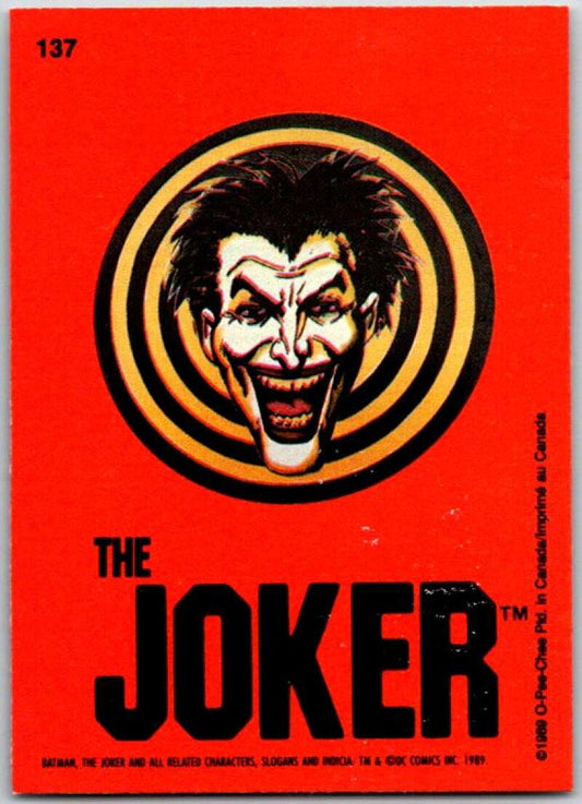 1989 O-Pee-Chee Batman #137 The Joker   V50898