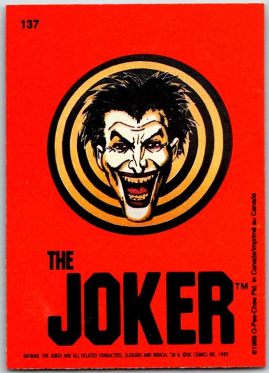 1989 O-Pee-Chee Batman #137 The Joker   V50899