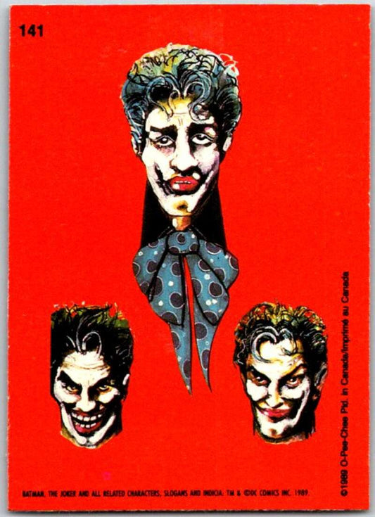 1989 O-Pee-Chee Batman #141 Three faces   V50903