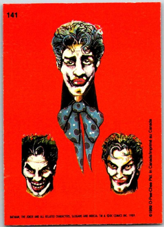 1989 O-Pee-Chee Batman #141 Three faces   V50905