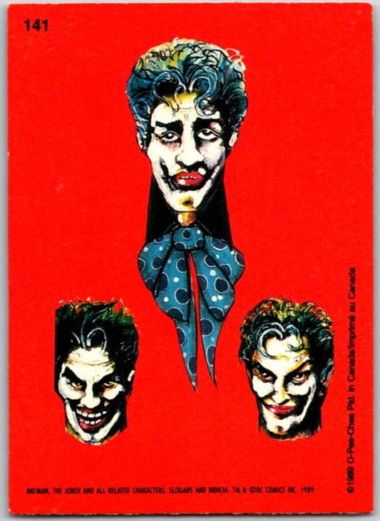 1989 O-Pee-Chee Batman #141 Three faces   V50906