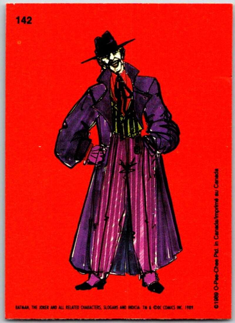 1989 O-Pee-Chee Batman #142 Joker caricature   V50908