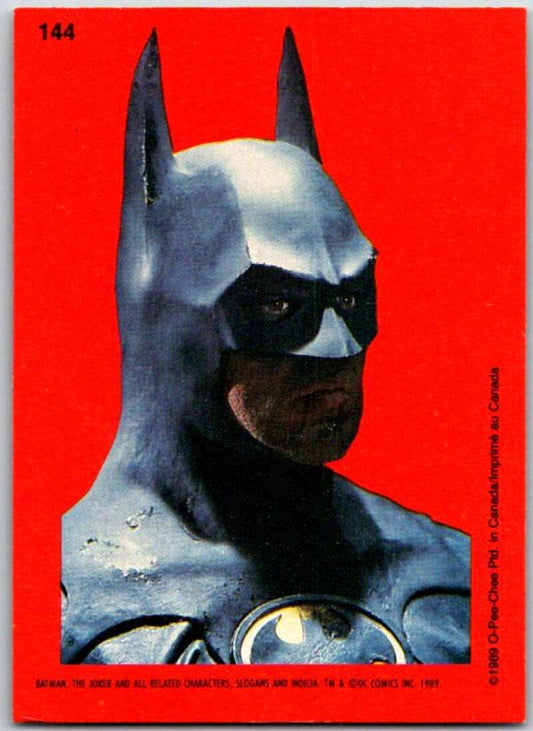 1989 O-Pee-Chee Batman #144 Batman statue   V50909