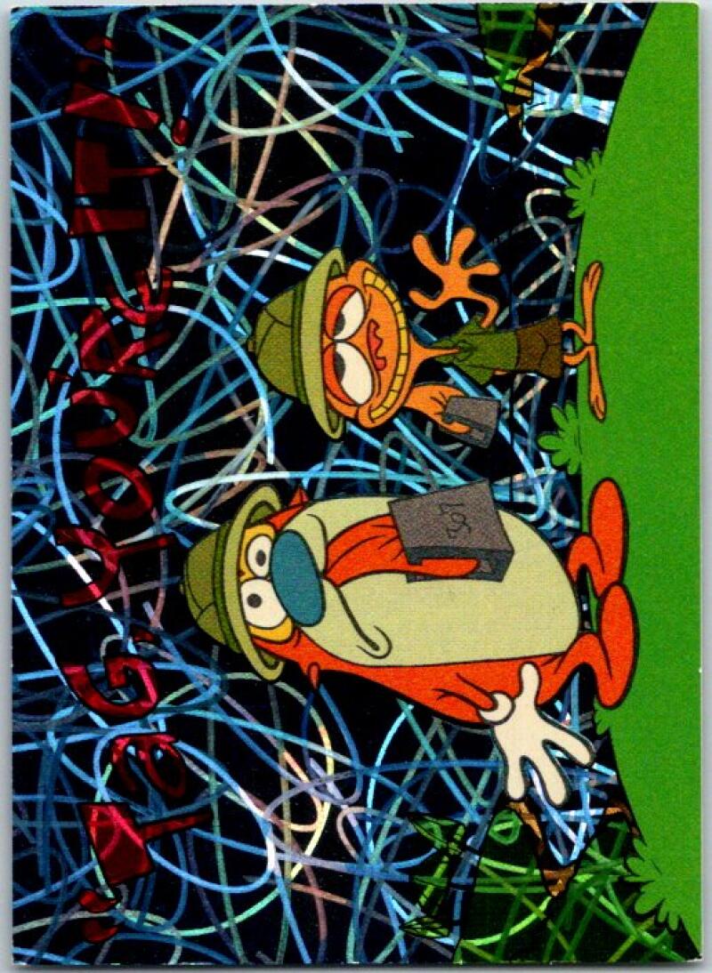 1994 Topps Ren & Stimpy Prism Card #25 Tag You're It! V50950