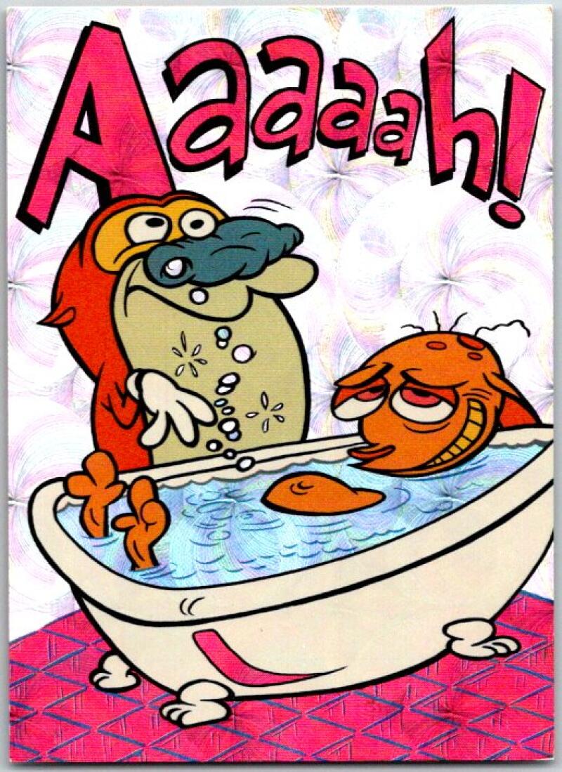 1994 Topps Ren & Stimpy Prism Card #45 Aaaaah!  V50958