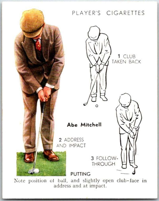1939 John Player & Sons Cigarettes Golf #20 Abe Mitchell  V51011