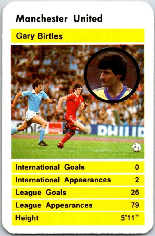1981 Data British Stars Manchester United Gary Birtles   V51046