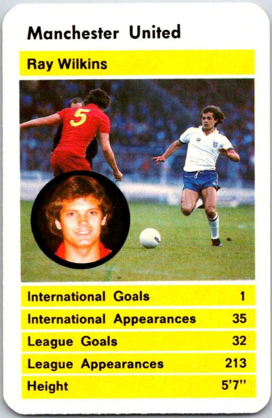 1981 Data British Stars Manchester United Ray Wilkins  V51049