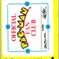1980 Fleer Pac-Man Stickers #3 Official Pac-Man Fan Club  V51074