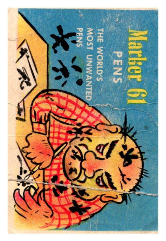 1960 Mr. Baloney's Comics Card #9 Marker 61 Pens  V51118