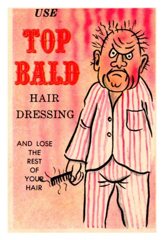 1960 Mr. Baloney's Comics Card #48 Use Top Bald Hair Dressing  V51121