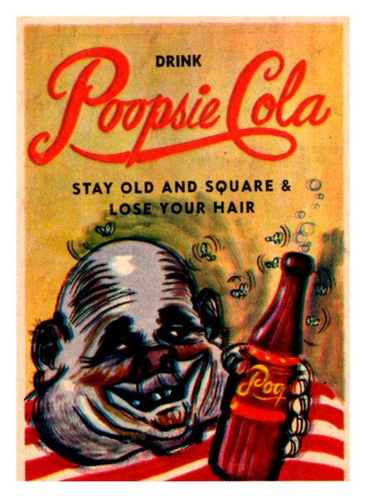 1960 Mr. Foney's Funnies Comics Card #9 Poopsie Cola Drink  V51124