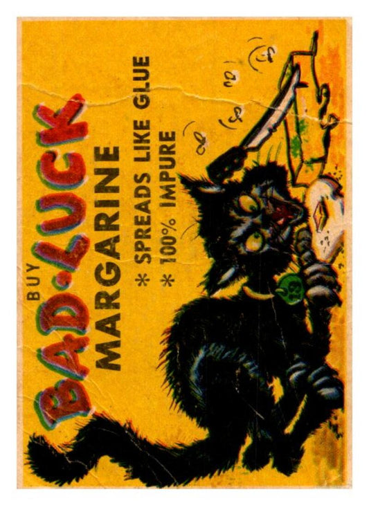 1960 Mr. Foney's Funnies Comics Card #22 Buy Bad-Luck Margarine  V51125