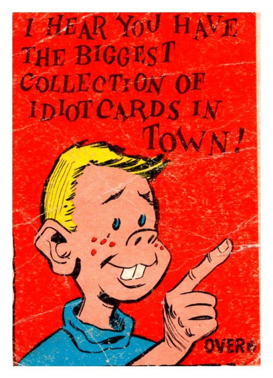 1961 Donruss Idiot Cards Comics #62 Biggest Collection In Town  V51126