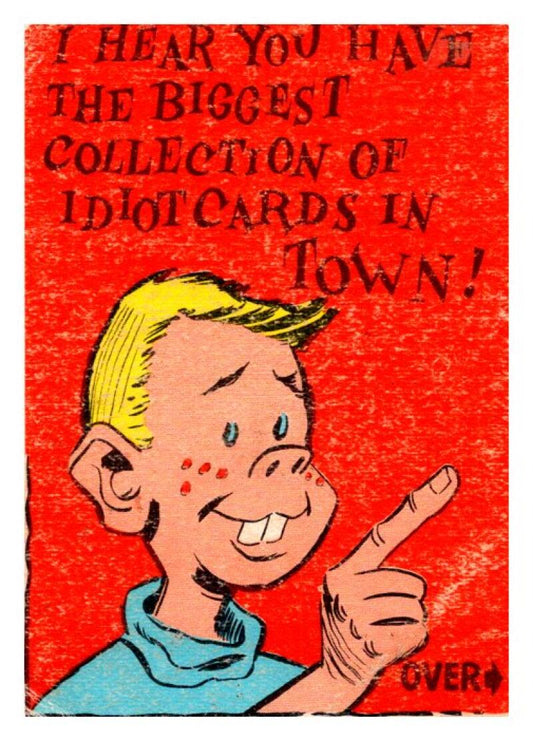 1961 Donruss Idiot Cards Comics #62 Biggest Collection In Town  V51127