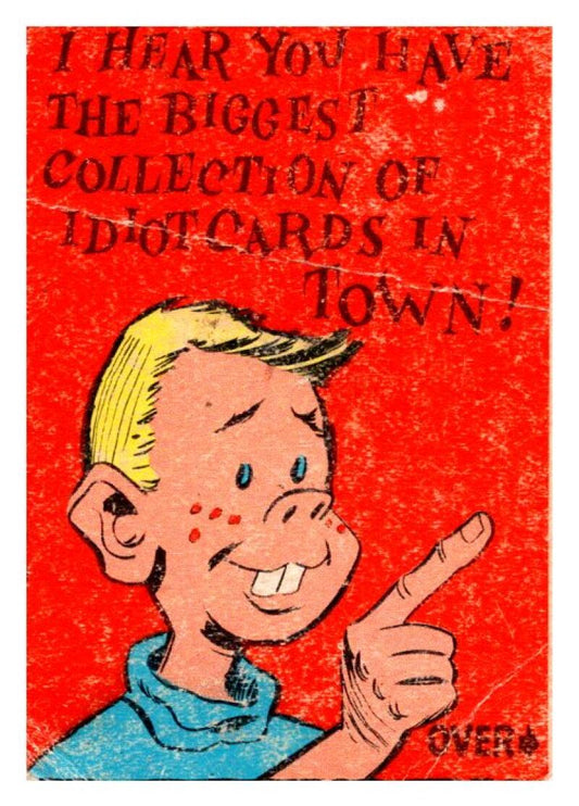 1961 Donruss Idiot Cards Comics #62 Biggest Collection In Town  V51128