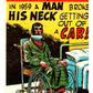 1961 Topps Crazy Card Comics #49 In 1959 A man Broke His Neck...  V51131