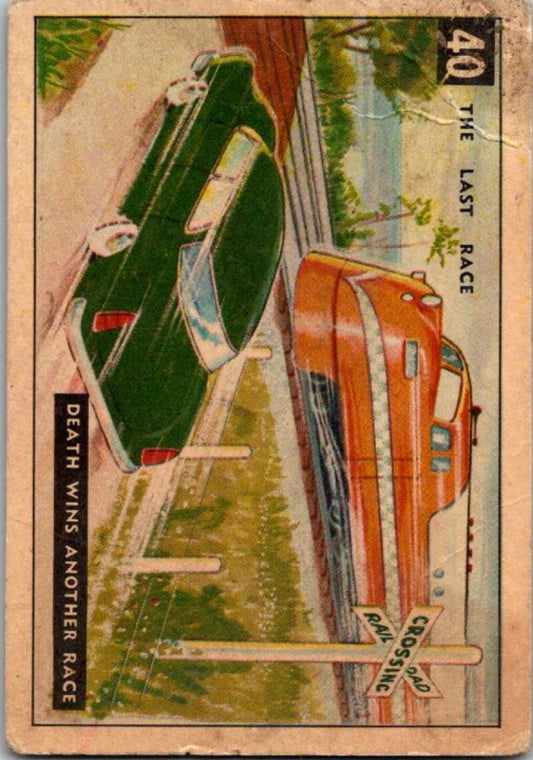 1954 Parkhurst V339 Race Against Time #40 The Last Race V51146