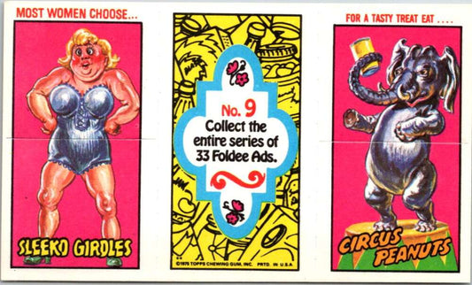 1975 Topps Foldee Mad-Ads #9 Girdles-Peanuts-Shovels