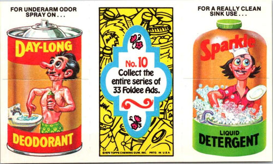 1975 Topps Foldee Mad-Ads #10 Deodorant-Detergent-Honey
