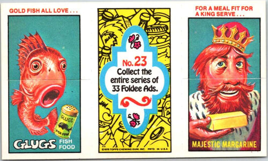 1975 Topps Foldee Mad-Ads #23 Fish Food-margarine-Aspirin